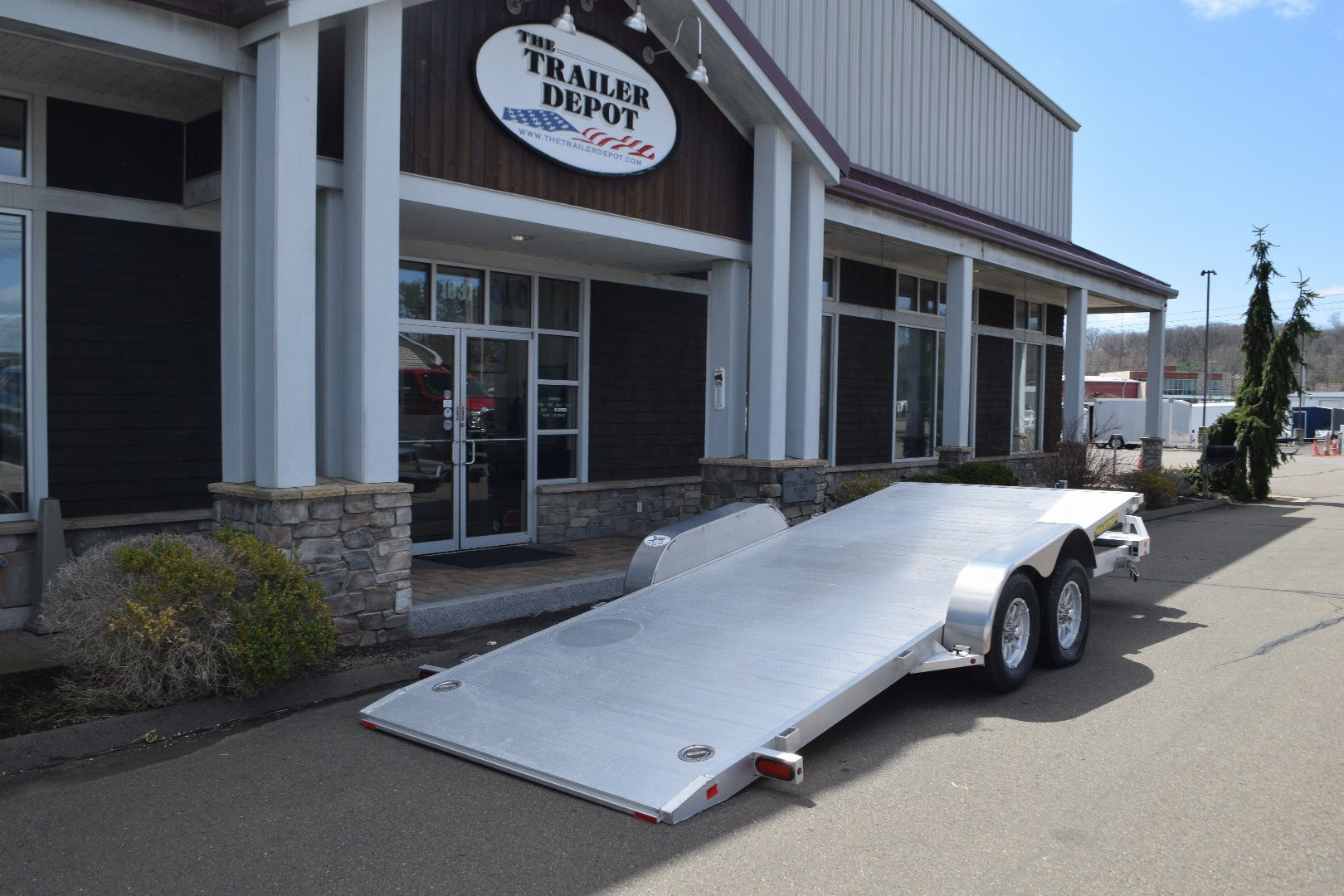 New ALUMA 6’8″ X 18′ OPEN CAR/MOTORCYCLE/ATV TILT TRAILER 7K