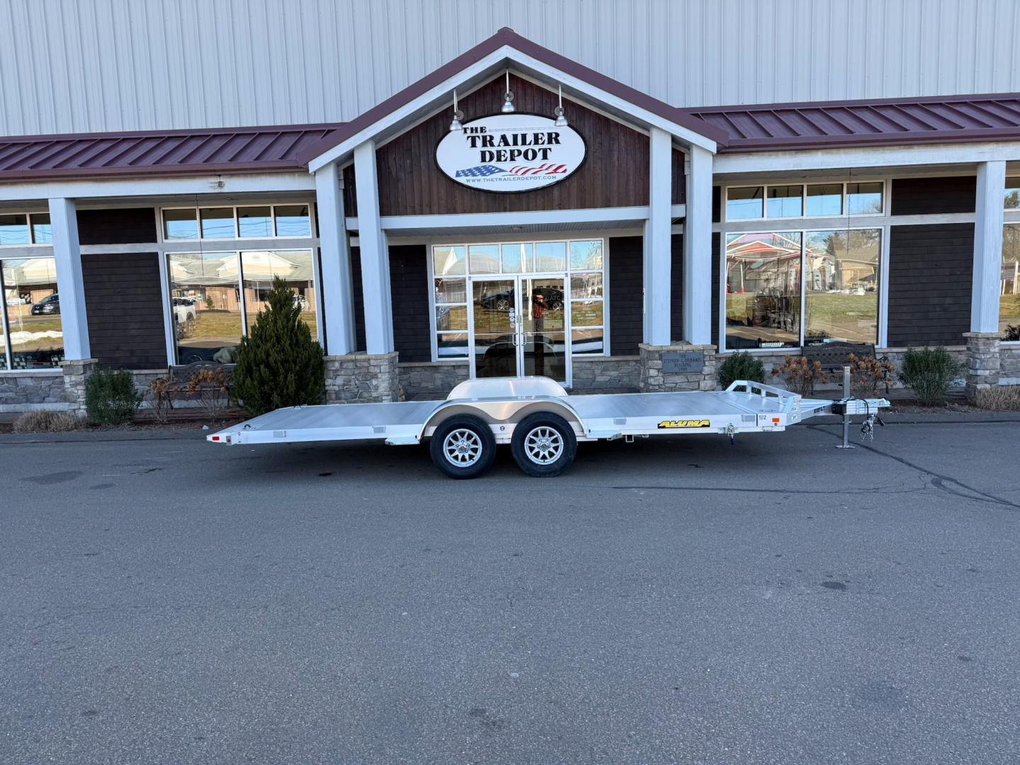 New ALUMA 6’8″ X 18′ OPEN CAR/MOTORCYCLE/ATV TILT TRAILER 7K