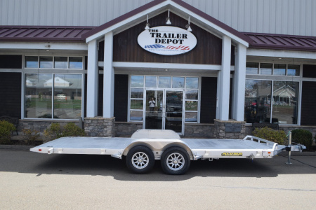 New ALUMA 6’8″ X 18′ OPEN CAR/MOTORCYCLE/ATV TILT TRAILER 7K