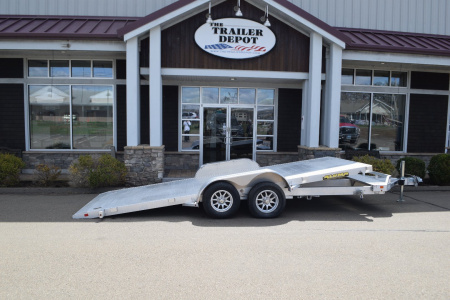 New ALUMA 6’8″ X 18′ OPEN CAR/MOTORCYCLE/ATV TILT TRAILER 7K