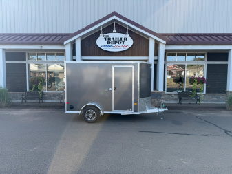 New EZ HAULER 6′ X 10′ + V-NOSE ENCLOSED CARGO TRAILER WITH RAMP DOOR 2.9K
