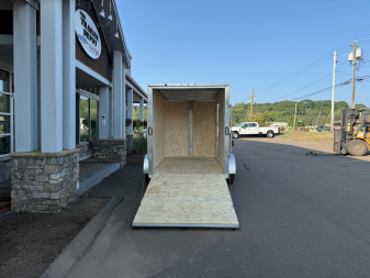 New EZ HAULER 6′ X 10′ + V-NOSE ENCLOSED CARGO TRAILER WITH RAMP DOOR 2.9K