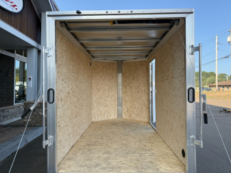 New EZ HAULER 6′ X 10′ + V-NOSE ENCLOSED CARGO TRAILER WITH RAMP DOOR 2.9K
