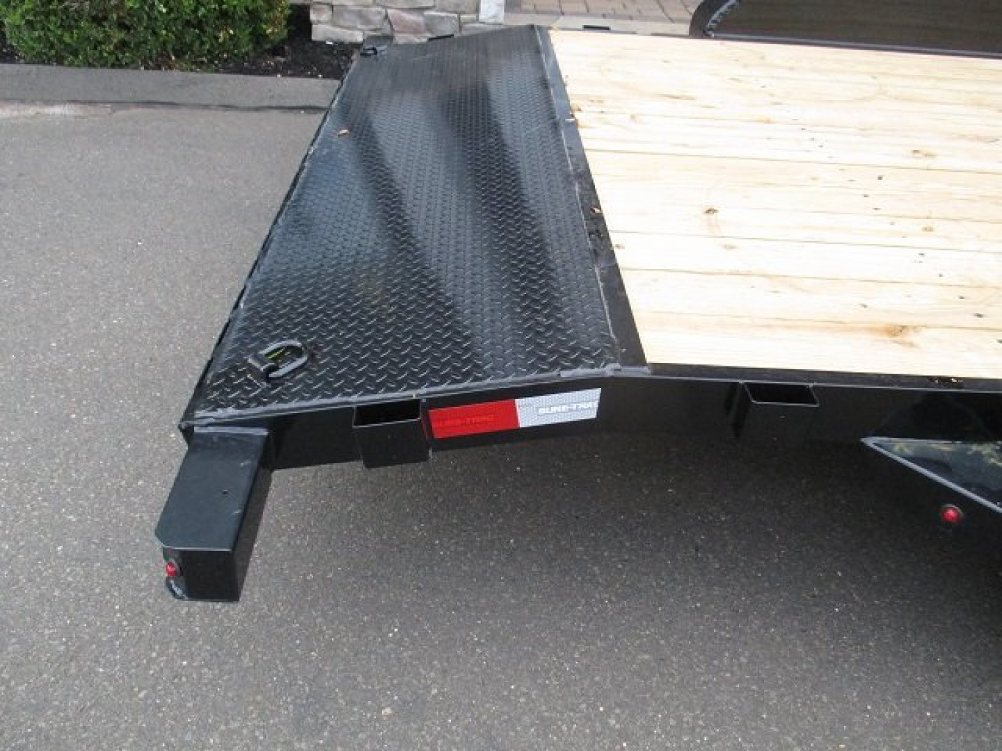 New Sure-Trac 6'10" x 16' Wood Deck Open Car Hauler 7K
