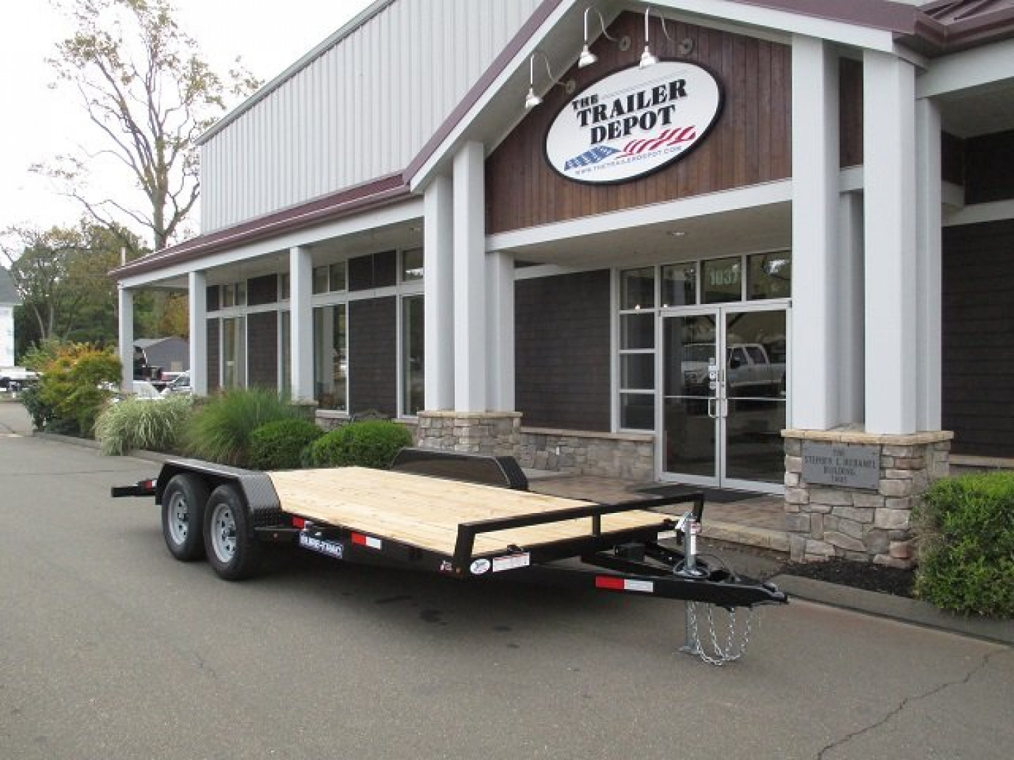 New Sure-Trac 6'10" x 16' Wood Deck Open Car Hauler 7K