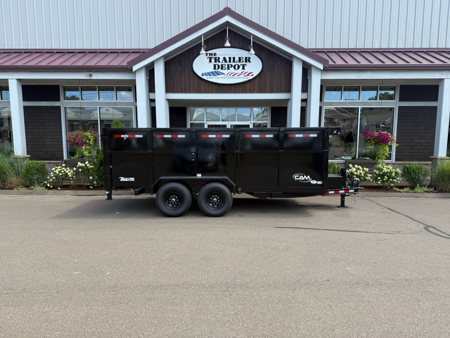 New CAM Superline 6’9″ X 16′ LOW PROFILE BEAST DUMP TRAILER WITH HIGH SIDES 15.4K