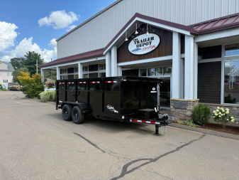 New CAM Superline 6’9″ X 16′ LOW PROFILE BEAST DUMP TRAILER WITH HIGH SIDES 15.4K