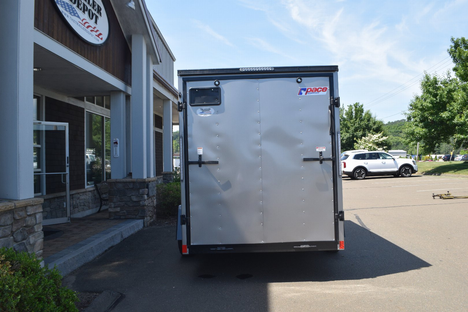 New Pace American 6′ x 12′ + V-Nose Enclosed Cargo Trailer with Ramp Door 2.9K