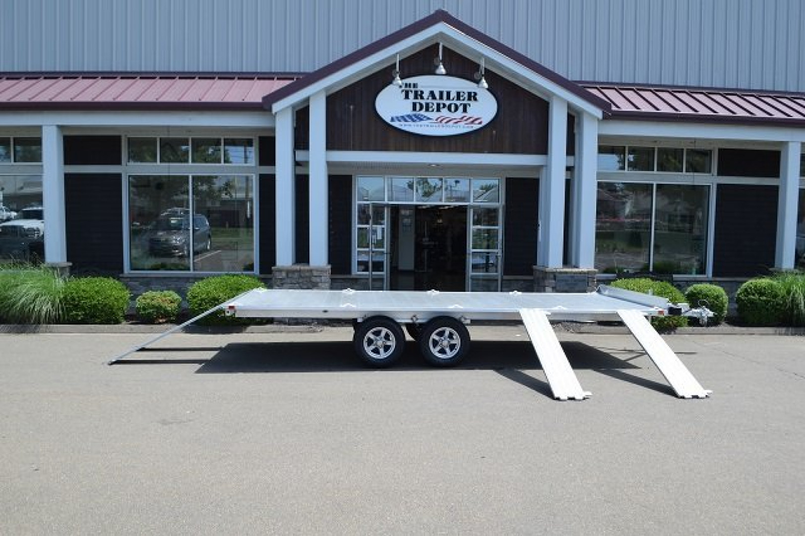 New Aluma 7'4" x 18' ATV Trailer 7K