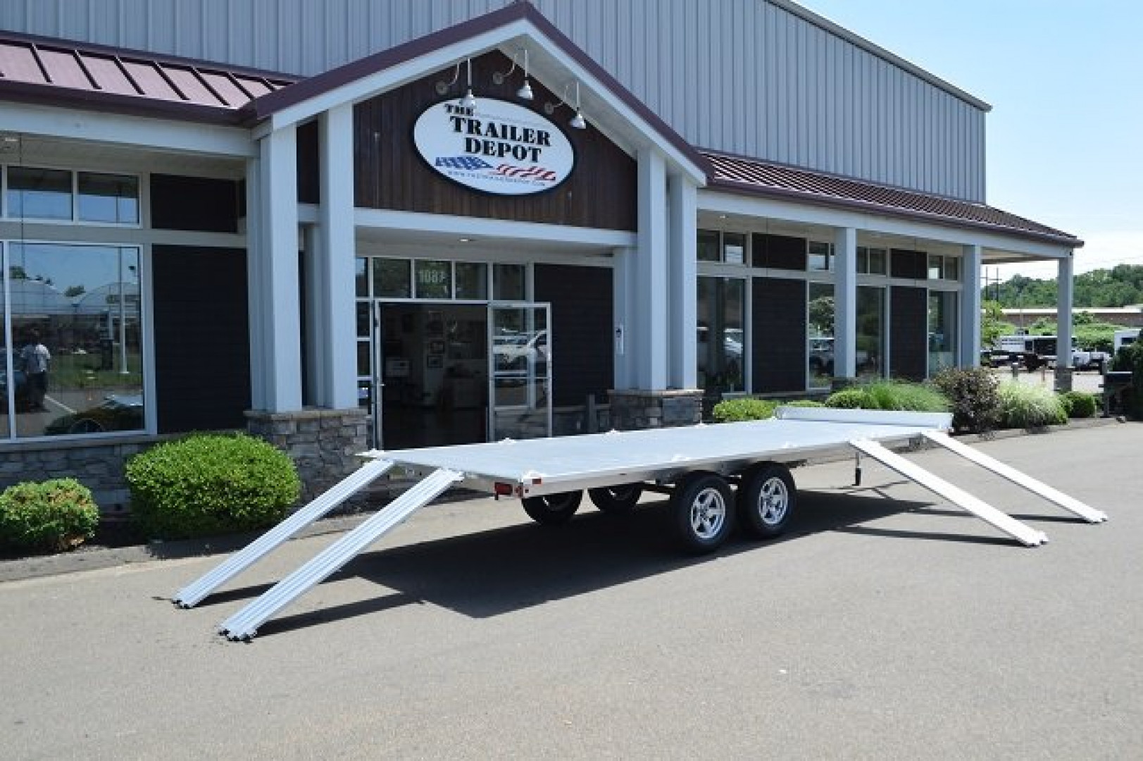 New Aluma 7'4" x 18' ATV Trailer 7K