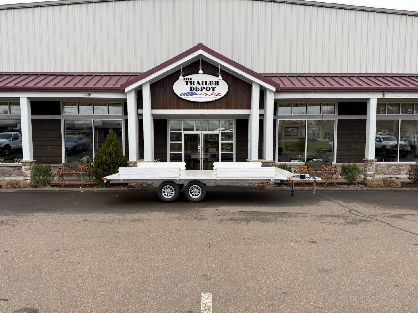 New Aluma 7'4" x 18' ATV Trailer 7K