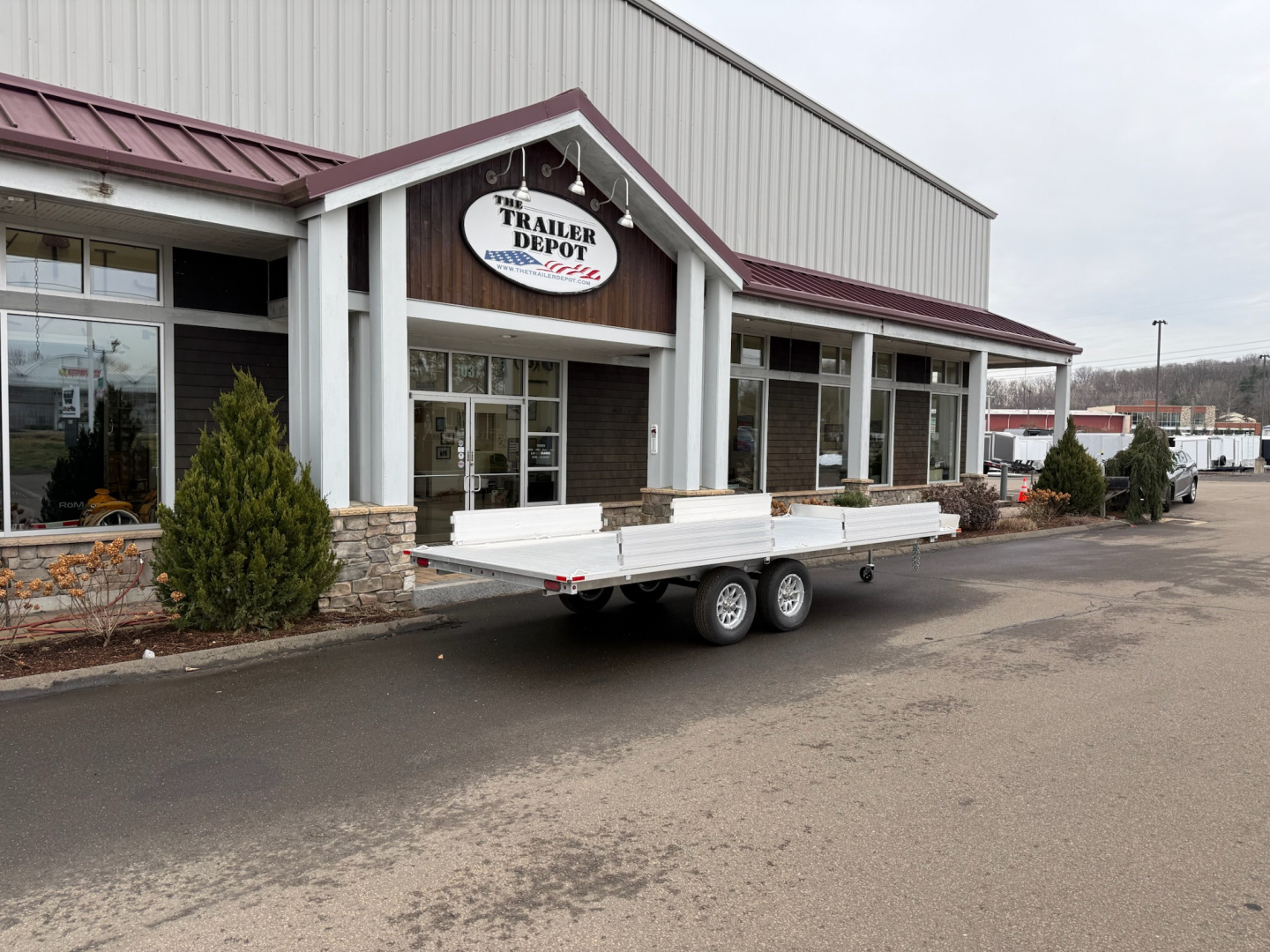 New Aluma 7'4" x 18' ATV Trailer 7K