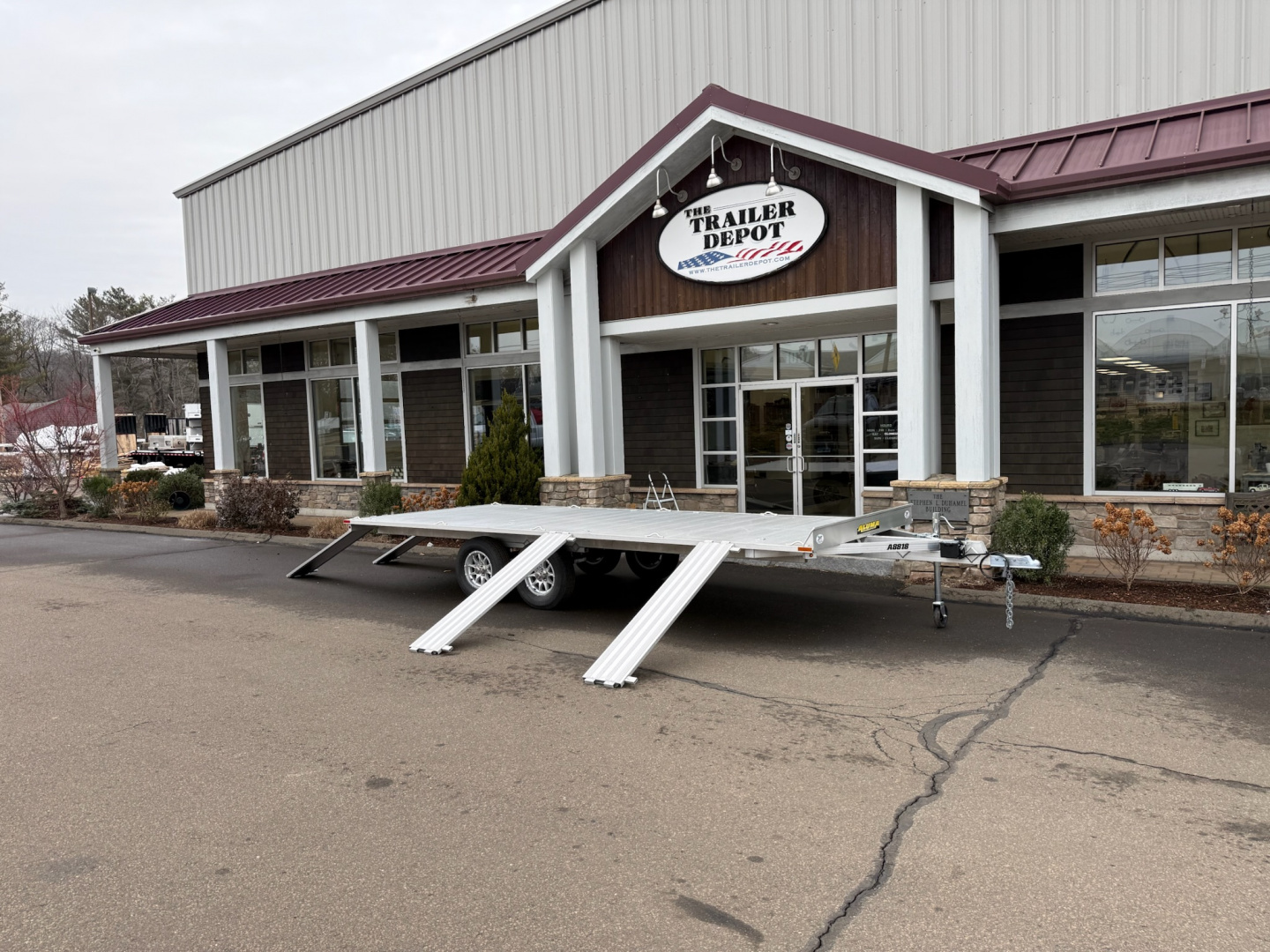 New Aluma 7'4" x 18' ATV Trailer 7K