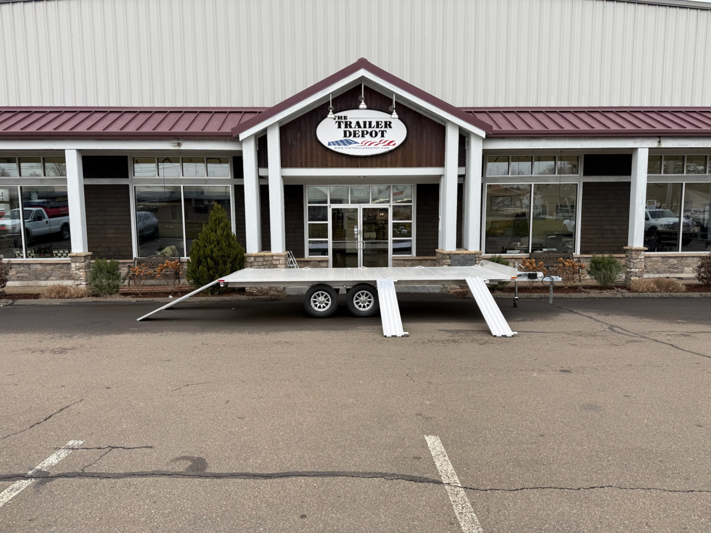 New Aluma 7'4" x 18' ATV Trailer 7K