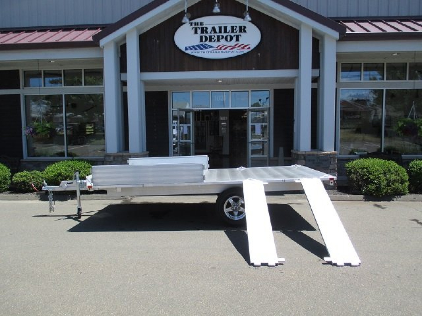 New Aluma 7'4" x 12'10" ATV Trailer 2.9K