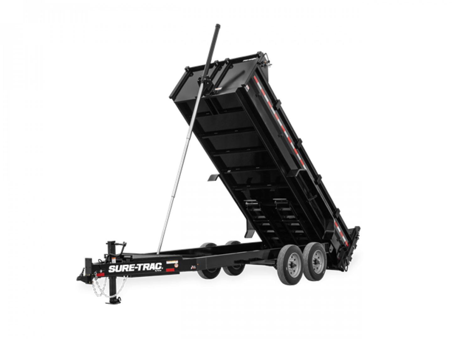New Sure-Trac 7′ X 14′ PRO SERIES TELESCOPIC DUMP TRAILER 15.4K