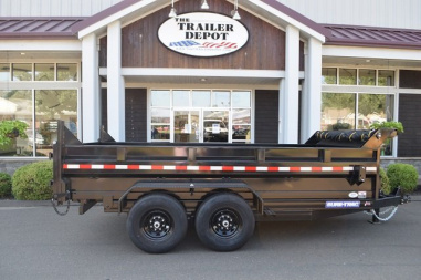 New Sure-Trac 6’10” X 14′ HEAVY DUTY LOW PROFILE DUMP TRAILER 14K