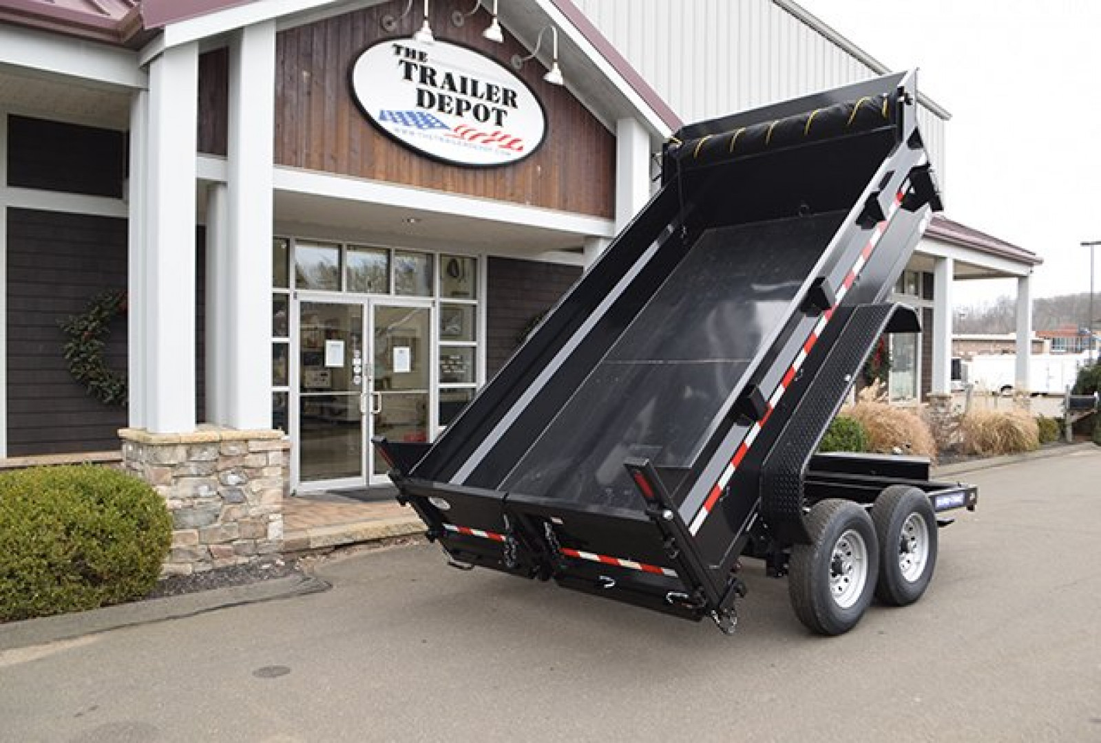 New Sure-Trac 6'10" x 12' Heavy Duty Low Profile Dump Trailer 14K