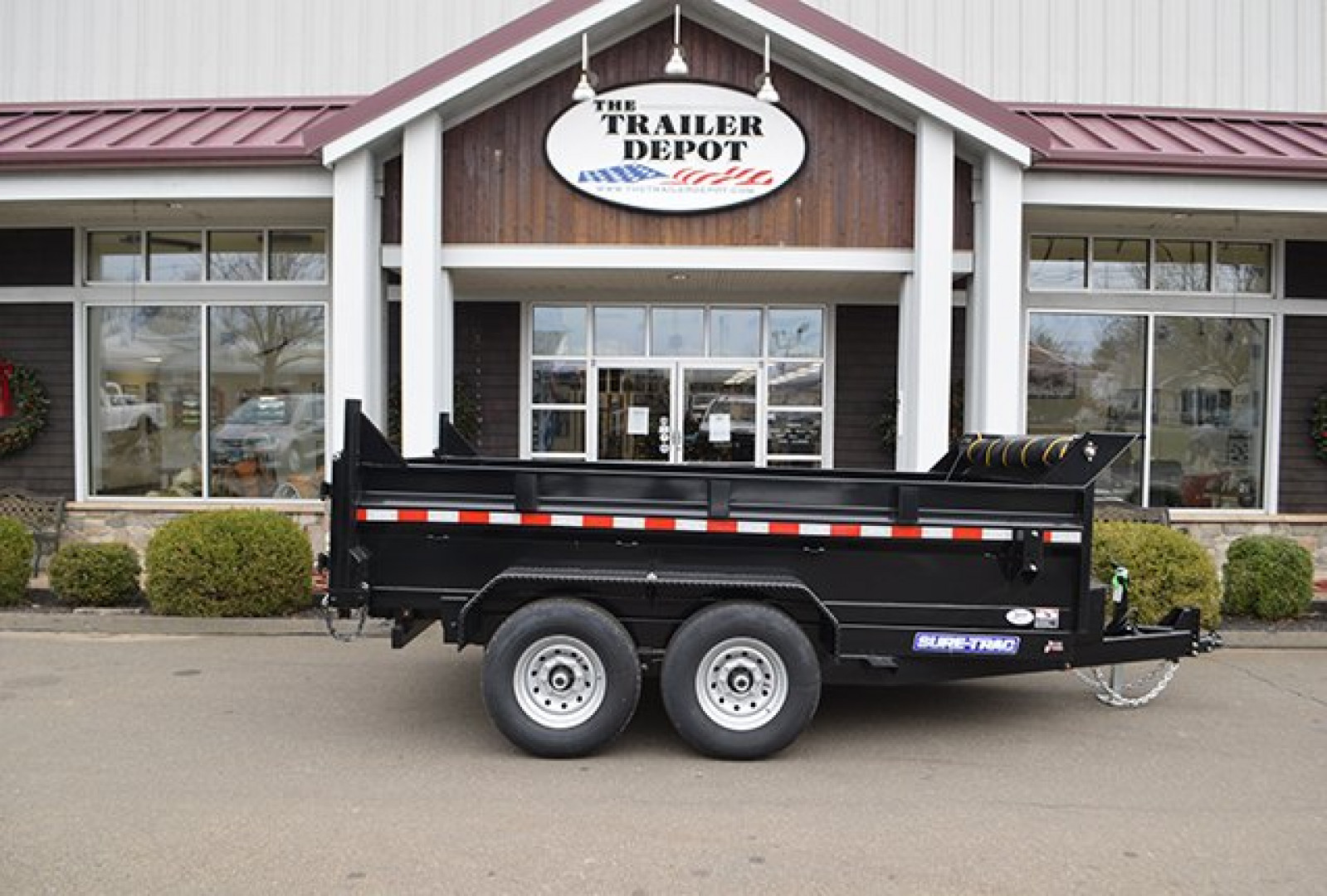 New Sure-Trac 6'10" x 12' Heavy Duty Low Profile Dump Trailer 14K