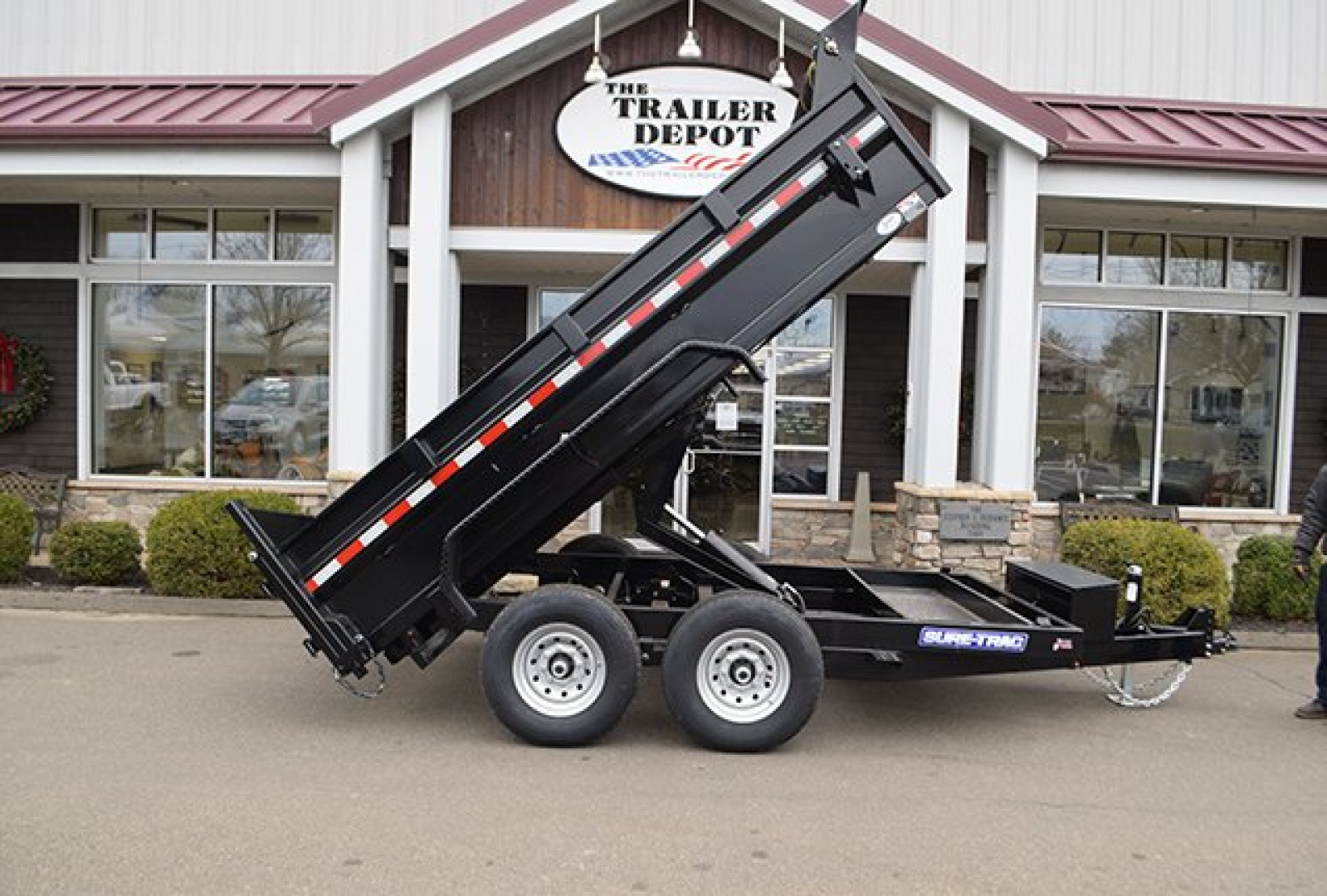 New Sure-Trac 6'10" x 12' Heavy Duty Low Profile Dump Trailer 14K