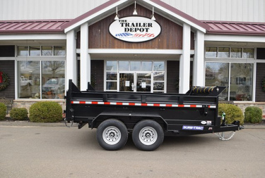 New Sure-Trac 6'10" x 12' Heavy Duty Low Profile Dump Trailer 14K