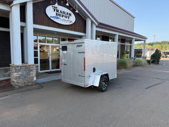 New PACE AMERICAN 5′ X 8′ + V-NOSE ENCLOSED CARGO TRAILER WITH CARGO DOOR 2.9K