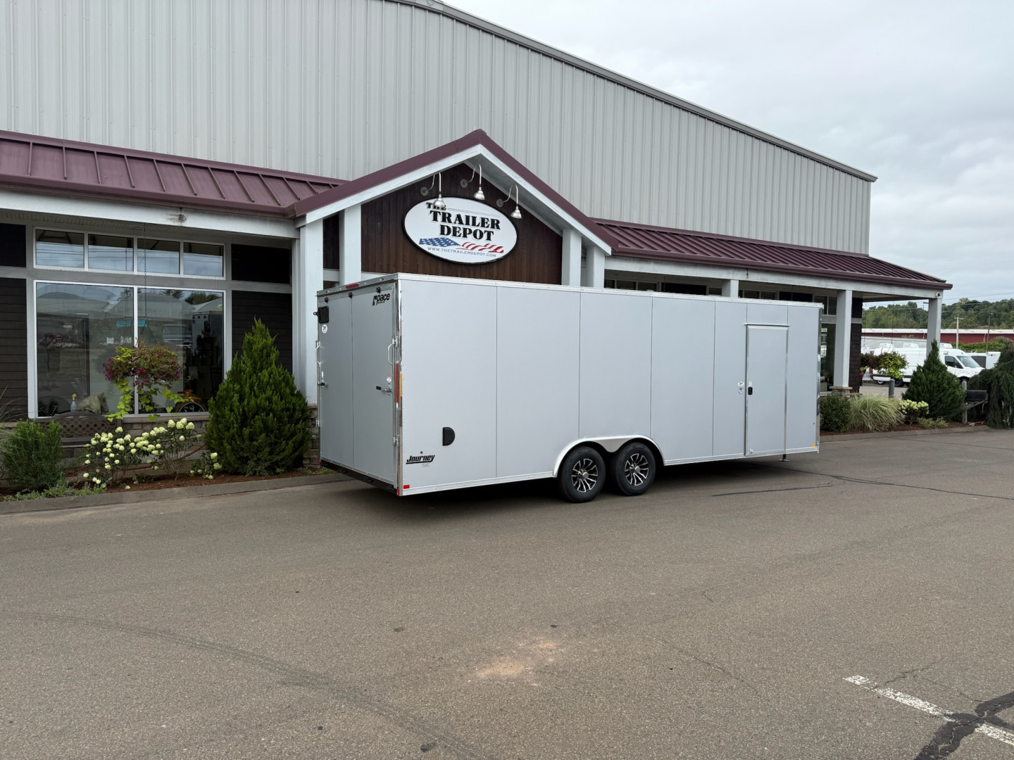 New Pace American 8'6" x 24'+ V-Nose Enclosed Car Hauler 9.9K