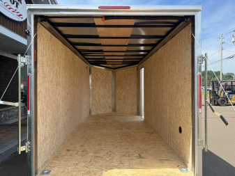 New Pace American 7' x 16' + V-Nose Enclosed Cargo Trailer with Ramp Door 7K