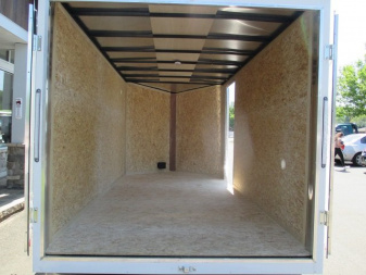 New Pace American 7' x 14' + V-Nose Enclosed Cargo Trailer with Barn Doors 7K