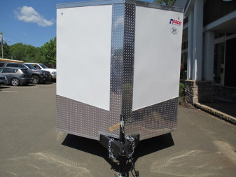 New Pace American 7' x 14' + V-Nose Enclosed Cargo Trailer with Barn Doors 7K