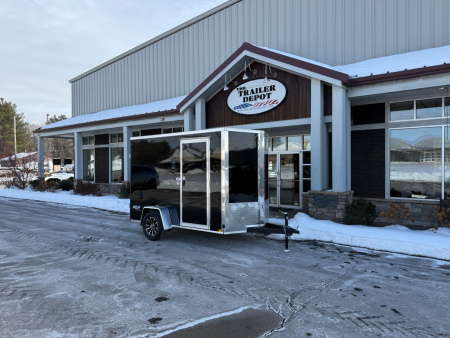 New Pace American 6′ X 10′ + V-NOSE ENCLOSED CARGO TRAILER WITH BARN DOORS 2.9K