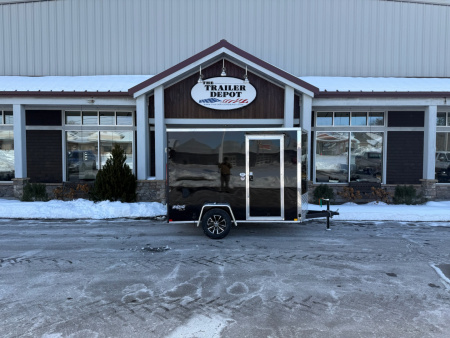 New Pace American 6′ X 10′ + V-NOSE ENCLOSED CARGO TRAILER WITH BARN DOORS 2.9K