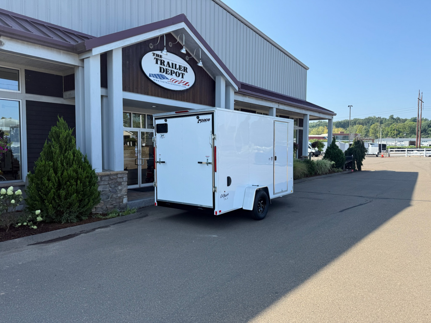 New Pace American 6′ x 12′ + V-Nose Enclosed Cargo Trailer with Ramp Door 2.9K