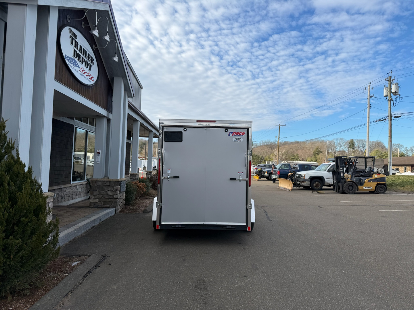 New Pace American 6′ x 12′ + V-Nose Enclosed Cargo Trailer with Ramp Door 2.9K