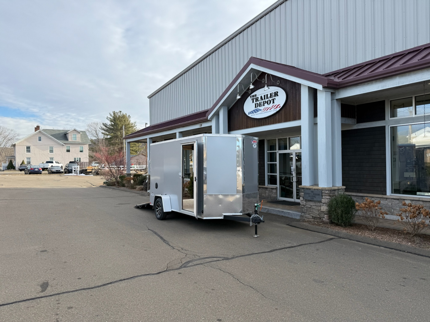 New Pace American 6′ x 12′ + V-Nose Enclosed Cargo Trailer with Ramp Door 2.9K