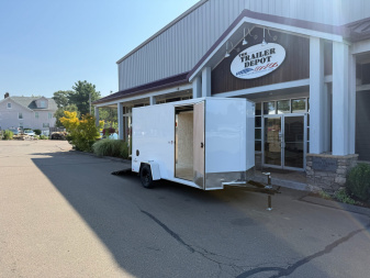 New Pace American 6′ x 12′ + V-Nose Enclosed Cargo Trailer with Ramp Door 2.9K