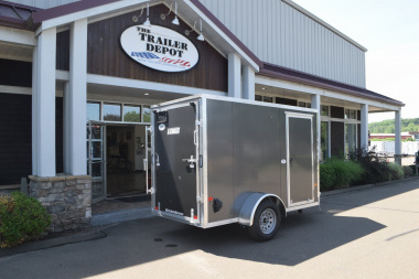 New EZ Hauler 5′ X 10′ + V-NOSE ENCLOSED CARGO TRAILER WITH RAMP DOOR 2.9K