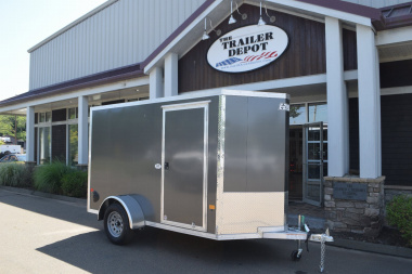 New EZ Hauler 5′ X 10′ + V-NOSE ENCLOSED CARGO TRAILER WITH RAMP DOOR 2.9K