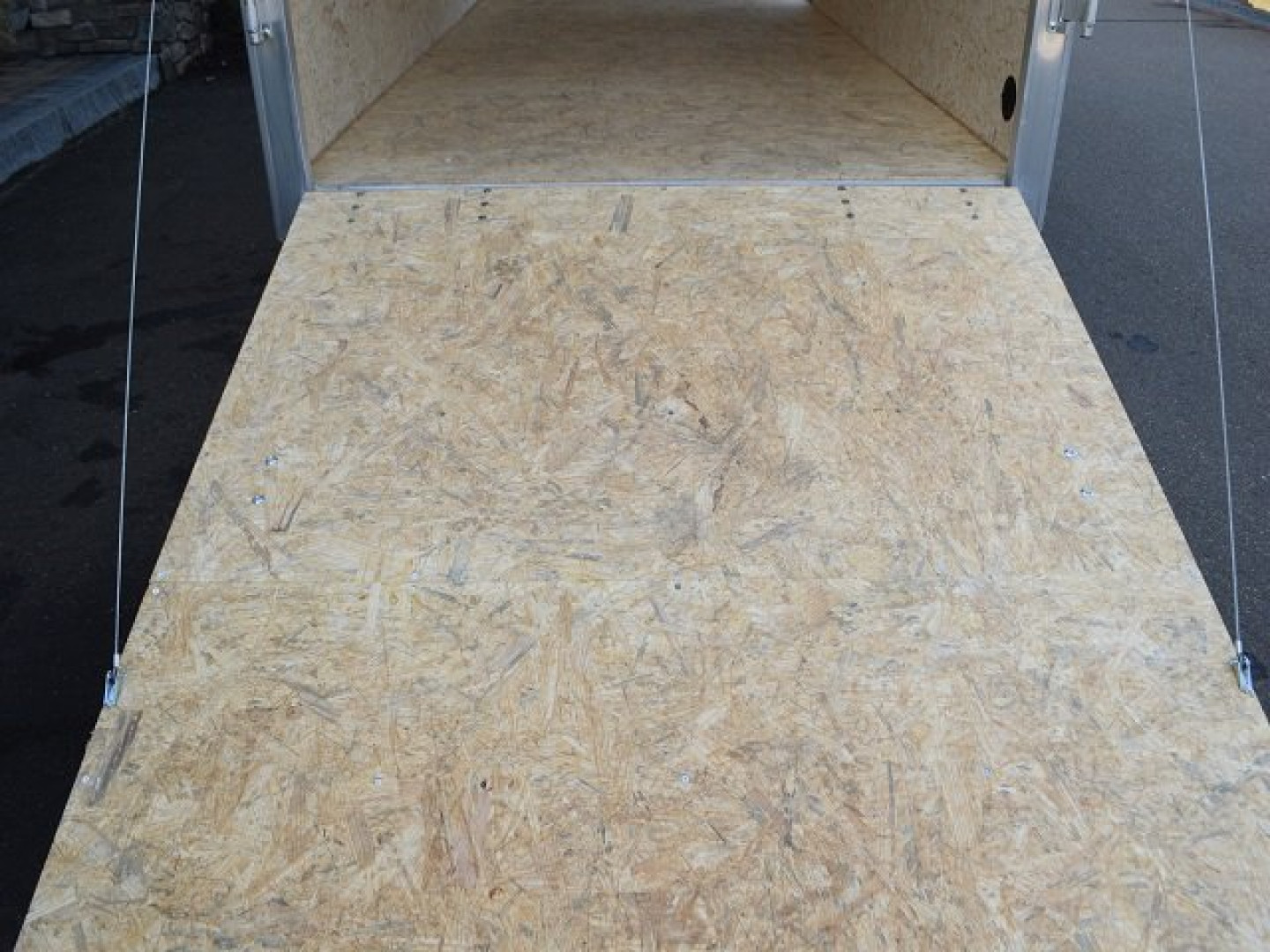 New EZ HAULER 7′ X 16′ + V-NOSE ENCLOSED CARGO TRAILER WITH RAMP DOOR 7K