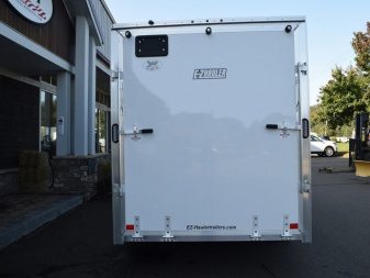 New EZ HAULER 7′ X 16′ + V-NOSE ENCLOSED CARGO TRAILER WITH RAMP DOOR 7K