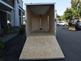 New EZ HAULER 7′ X 16′ + V-NOSE ENCLOSED CARGO TRAILER WITH RAMP DOOR 7K