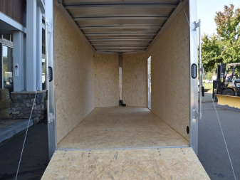 New EZ HAULER 7′ X 16′ + V-NOSE ENCLOSED CARGO TRAILER WITH RAMP DOOR 7K