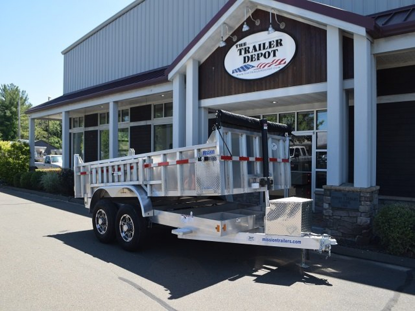 New MISSION 7′ X 14′ ALUMINUM DUMP TRAILER 14K