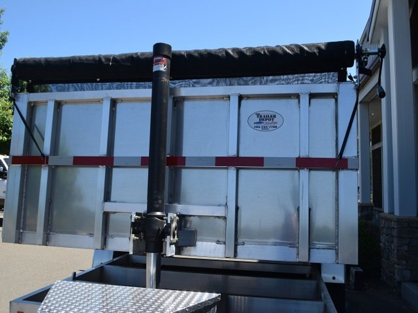 New MISSION 7′ X 14′ ALUMINUM DUMP TRAILER 14K