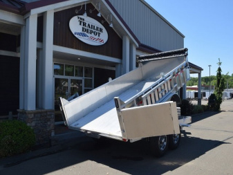 New MISSION 7′ X 14′ ALUMINUM DUMP TRAILER 14K