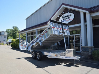 New MISSION 7′ X 14′ ALUMINUM DUMP TRAILER 14K