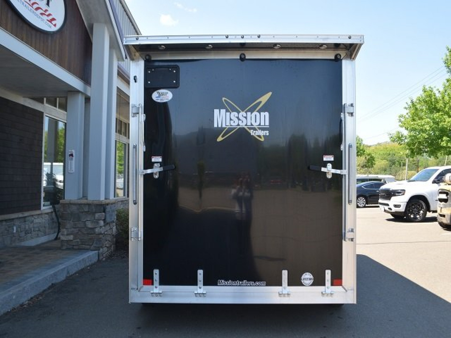 New MISSION 7’6″ X 14′ ENCLOSED MOTORCYCLE TRAILER 7K