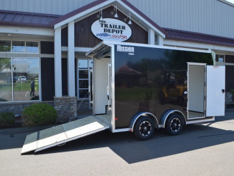 New MISSION 7’6″ X 14′ ENCLOSED MOTORCYCLE TRAILER 7K
