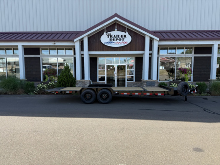 New CAM SUPERLINE 7′ X 18′ + 4′ BEAST SPLIT TILT TRAILER 22K