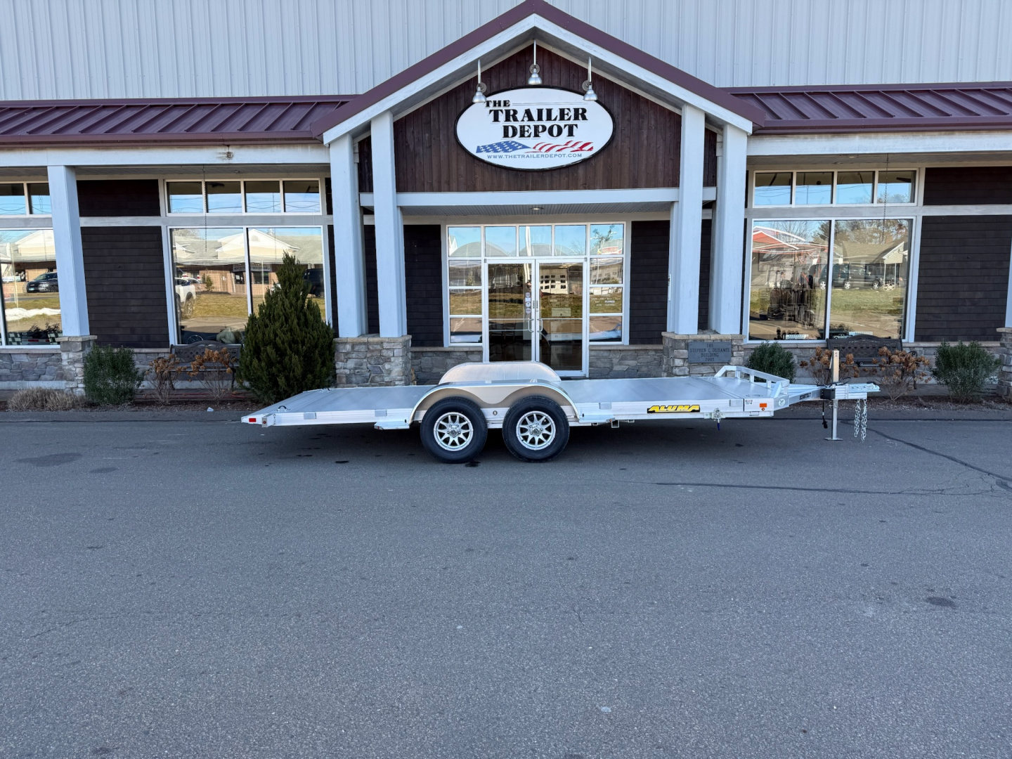 New ALUMA 6’8″ X 16′ OPEN CAR/MOTORCYCLE/ATV TILT TRAILER 7K